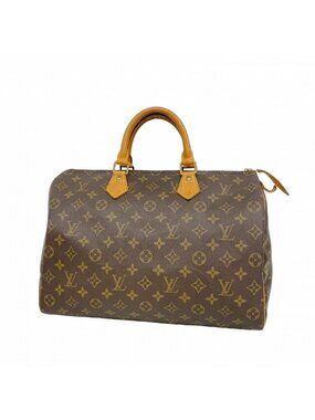 Louis Vuitton Handbag Monogram Speedy 35 Brown